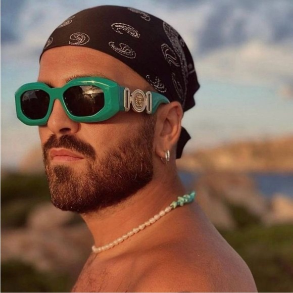 Versace🔥 VE4425U 536487 Sunglasses MAXI MEDUSA
BIGGIE Turquoise Gray Oval Unisex - Picture 6 of 10